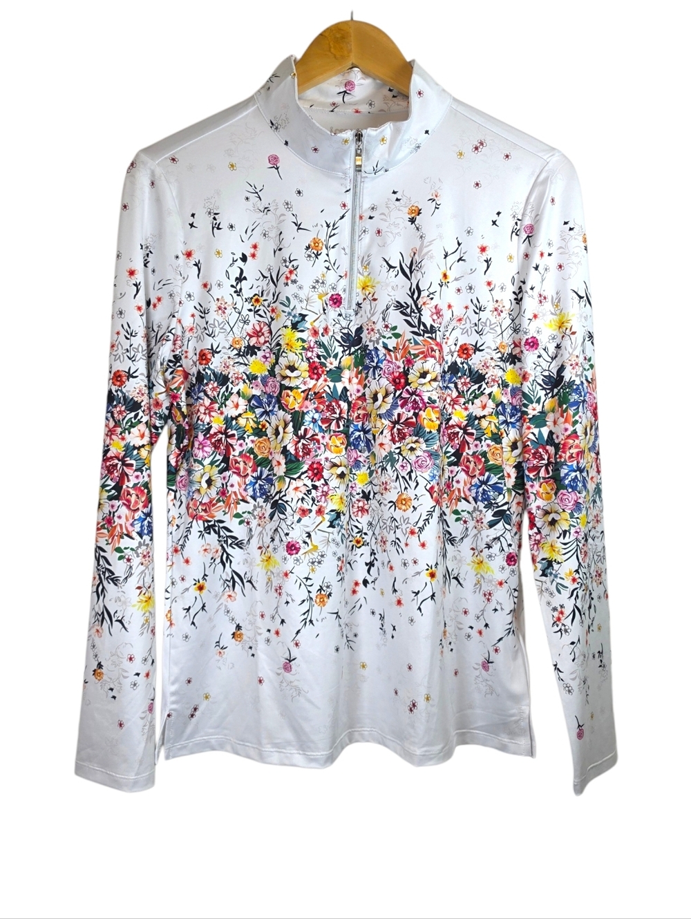 Acegolfs 1/4 Zip 50 UPF Pullover Sz L Golf Preppy Country Club Activewear NWT